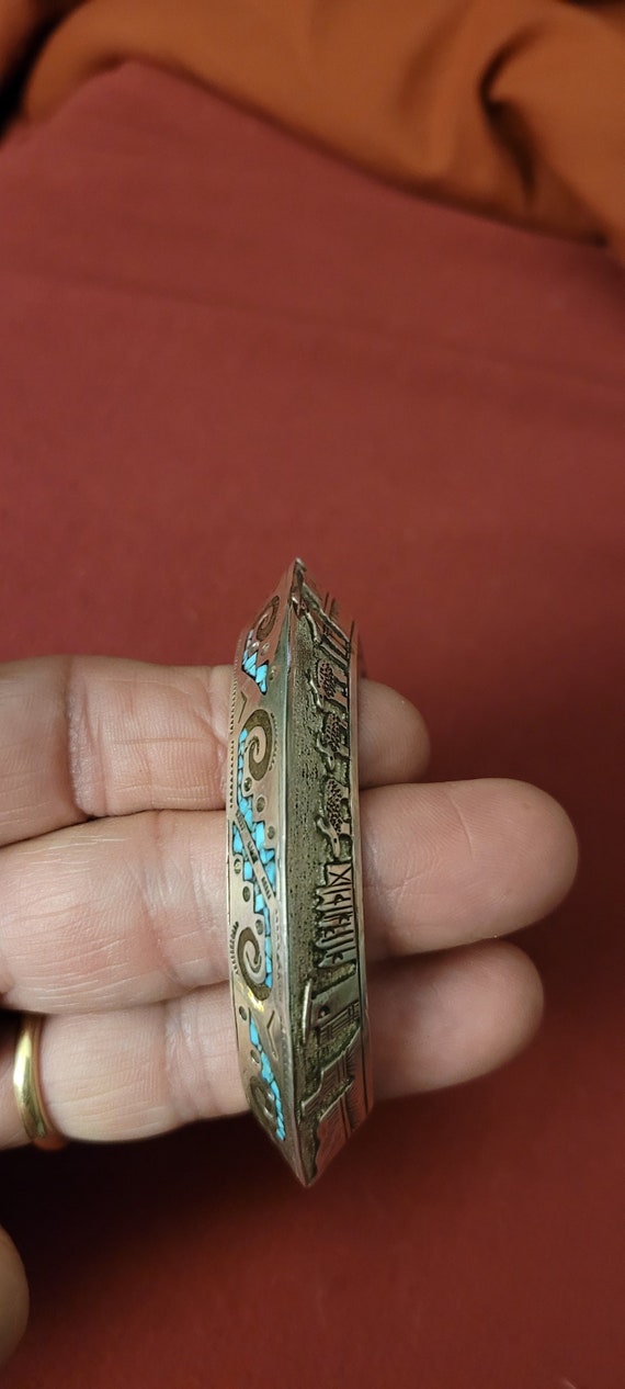 SOLID Sterling silver triangle bracelet