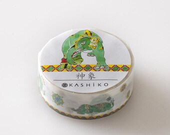 Kashiko Divine Elephant Washi Tape by Artist Yashushi Yamachik