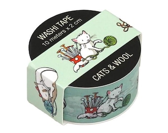Two Bad Mice Cats and Wool Washi Tape