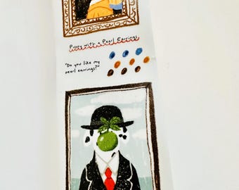 If The Famous Painting Were A Puppy Die Cut Sticker Tape – Sample Loop