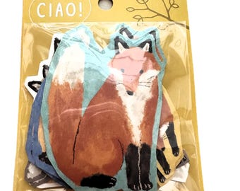 CIAO Fox Flake Stickers by Mindwave