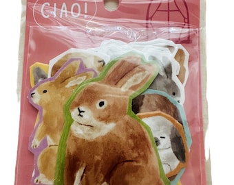 CIAO Rabbit Flake Stickers by Mindwave