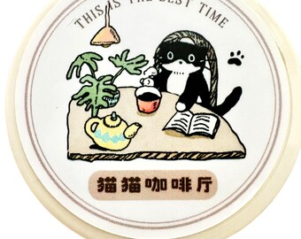 Cats Love Coffee – Cute Journaling Stickers