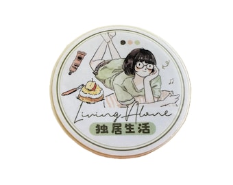 Living Alone Washi Tape Stickers
