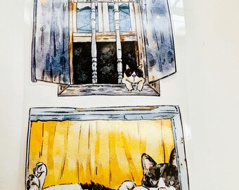 A Cat's Life Die Cut Sticker Tape – Sample Loop