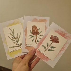 Australian Native Plant personal cards
