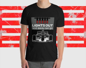 Camiseta de coche F1, camiseta F1 Lights Out, camiseta F1, camiseta Fórmula Uno, camiseta F1, camisa de Fórmula 1, camiseta de Fórmula 1, camiseta de Fórmula Uno, F1