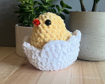 Peluche poussin et coquillages