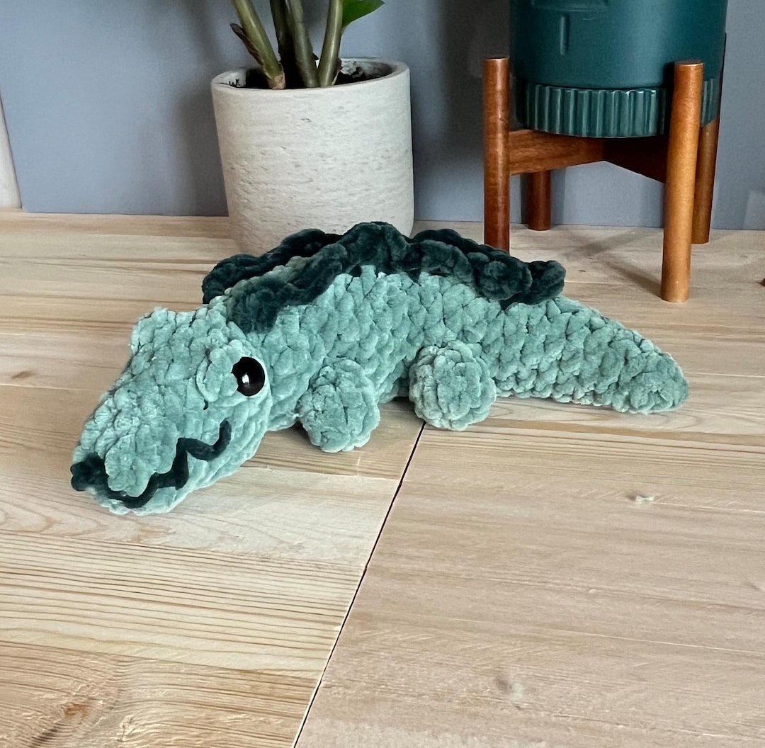 Crochet Crocodile Plushie Etsy