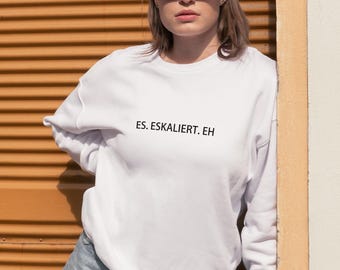 Iron-on patch "Es.Eskaliert.Eh" in various colors, iron-on patch with saying, shirt, patch, neon iron-on patch, plot, DIY fashion, iron-on patch