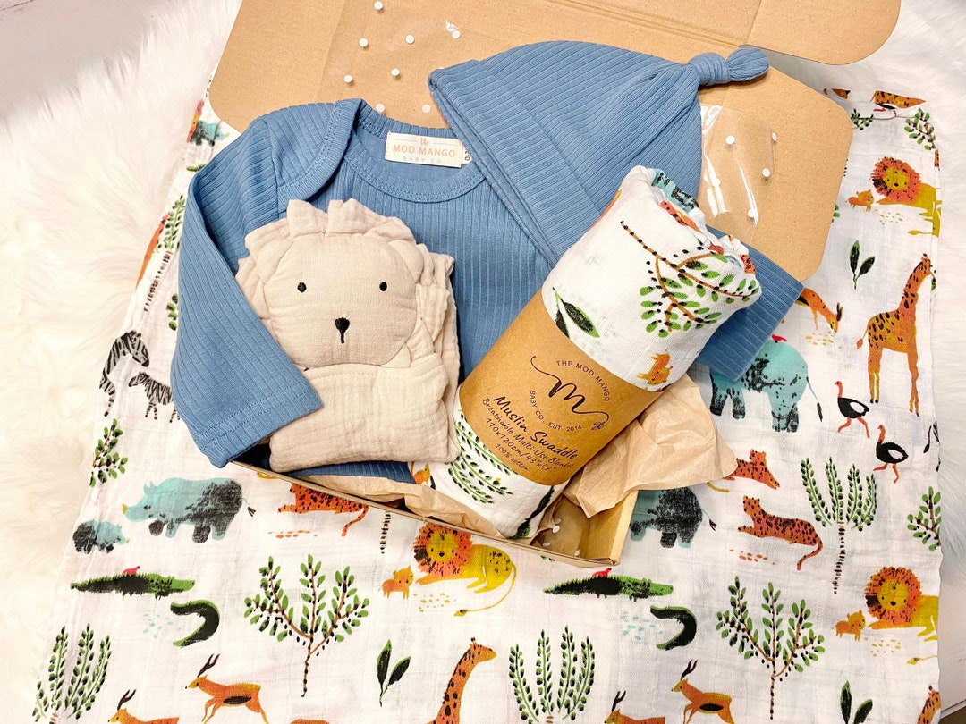Unique Baby Boy Gift Set Box Boys Baby Shower Gift Set Newborn Gift Set