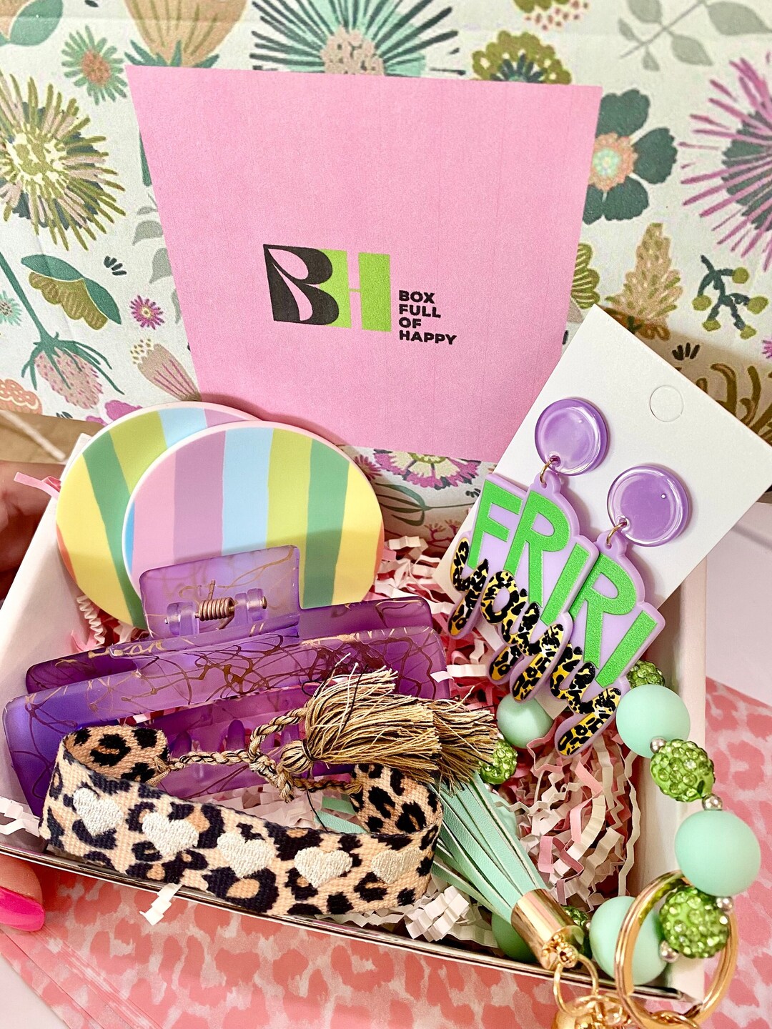 Friyay Happy Gift Box for Her Teacher Box of Happy Gift Set Etsy