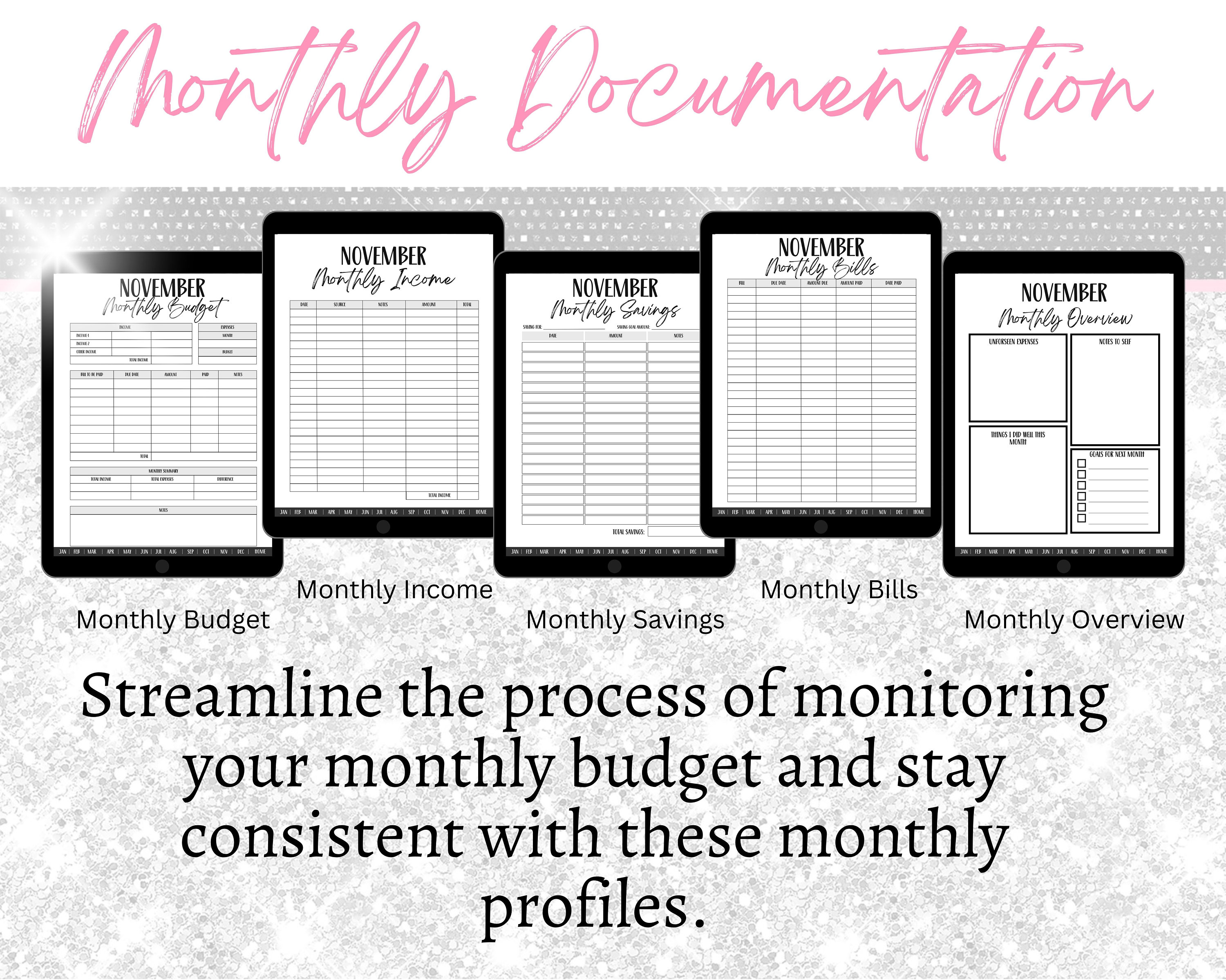 Digital Budget.pdf DIGITAL BUDGET PLANNER Budget Tracker Digital Stickers Monthly Planner ...