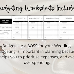 BLACK BRIDE PLANNERS Wedding Planner for African American Woman Hyperlinked Digital Planner Bride Affirmations Goodnotes Wedding Planner image 5