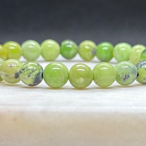 Chinese Chrysoprase Bracelet - Handmade Gemstone Beaded Jewelry