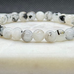 Rainbow Moonstone Crystal Bracelet - Beaded Gemstone Bracelet - Chakra Bracelet - Handmade Jewelry - Gifts for Her