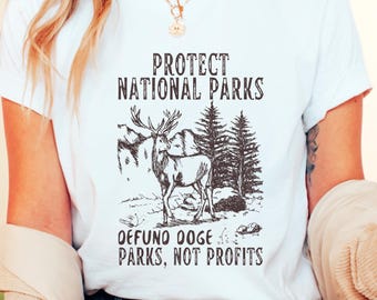 National Park Support-T-shirt: zacht katoenen uniseks T-shirt