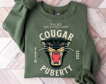 Sudadera divertida de perimenopausia, regalo para el 50 cumpleaños, camiseta de pubertad puma, camiseta WDNC, menopausia