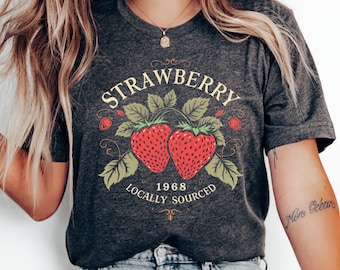 T-shirt Strawberry Festival 1968: Summer Fruit Cottagecore-T-shirt