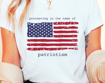 No Kings In America T-Shirt: 4th of July Protest Shirt