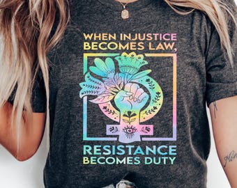 Camiseta com citação de Ruth Bader Ginsburg: Resistência, Antifascismo