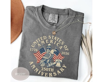 USA 250th Anniversary Comfort Colors Shirt, America 250th Shirt, America 250 Tee, USA Flag Vintage T-Shirt, Usa 250th anniversary