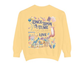 Once Upon a Broken Heart, Evangeline Fox, Illustrated Fairytale-Inspired Unisex Sweatshirt, Cozy Gift for Book Lovers, Fantasy, Romantasy