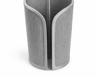 Modern Paper Towel Holder – Vertical Countertop Roll Dispenser | Stylish Kitchen Organizer | Textured Minimalist Design