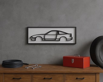 Nissan 240SX S13 Silhouette Shadow Box: JDM Drift Car Wall Art