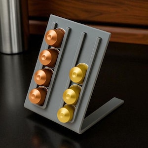 モダンなネスプレッソ ポッドホルダー | コーヒーカプセルオーガナイザー | カウンタートップ エスプレッソ ポッドスタンド | ネスプレッソ ヴェルチュオ ストレージラック