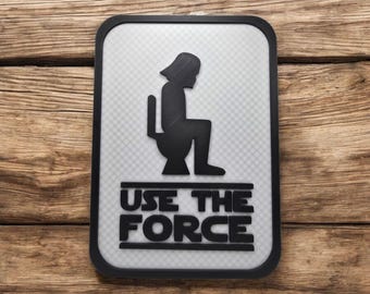 Usa la Fuerza - Divertido adorno de pared para baño