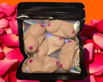 Boob Stress Toys - Funny Gag Gift for Bachelorette Party, Adult Novelty, White Elephant, Gifts for Him & Her, Cheeky Stocking Stuffer