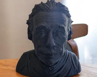Escultura de busto de Albert Einstein / Busto para decoración de escritorio de ciencia moderna