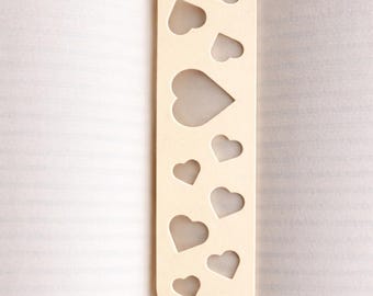 Heart Cutout Bookmark | Minimalist Book Lover Gift