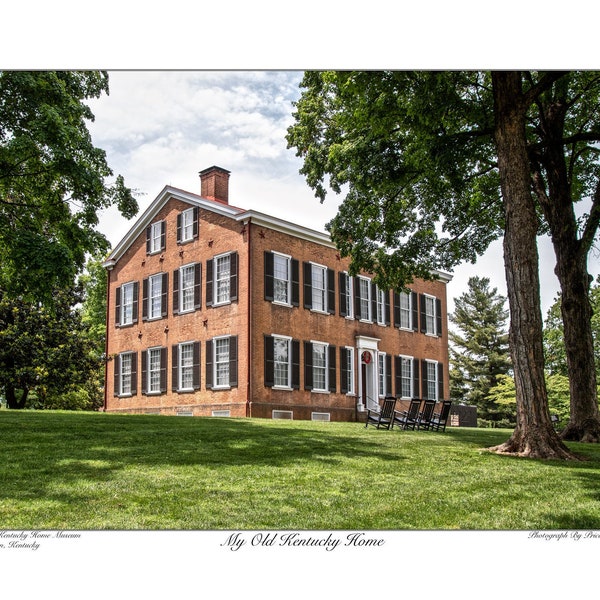 My Old Kentucky Home is a Kentucky Fine Art Print Photographed By Price Maples Sr. at My Old Kentucky Home State Park in Bardstown, Kentucky