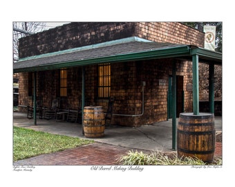 Old Barrel Making Building Kentucky Bourbon Fine Art Print Photographed By Price Maples Sr. At Buffalo Trace Distillery In Frankfort, Ky