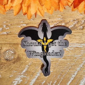 Fourth Wing Inspired MINI Wingleader Sticker