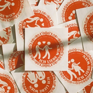I Love Vienna Stickers
