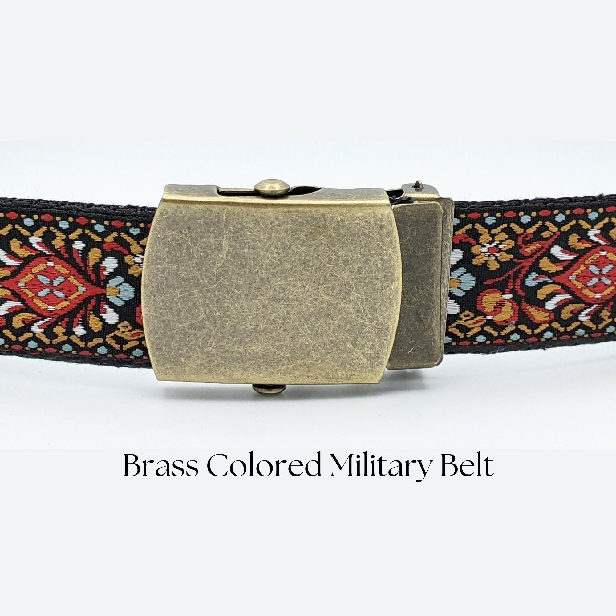 Bohemian Jacquard Ribbon Belt. Fabric Floral Jeans Belt  display picture 2