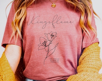 Camiseta Kingsflame de Trono de Cristal / Camiseta gráfica Romantasy de Aelin / Merchandising para fans de SJM