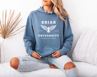 Sudadera con capucha de Briar University / Sudadera romántica de hockey inspirada en el campus / Regalo para lectores de novelas románticas de BookTok