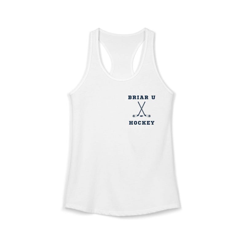 Camiseta sin mangas Briar U Hockey Racerback / Ropa de BookTok para lectores de novelas románticas imagen 2