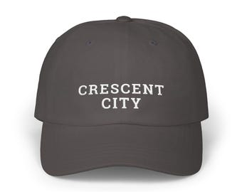 Gorra de béisbol bordada de Crescent City / Gorra vintage para lectores