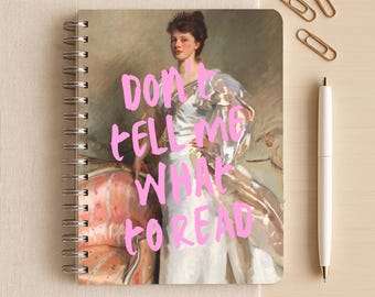 Cuaderno "No me digas qué leer" / Diario para amantes de los libros