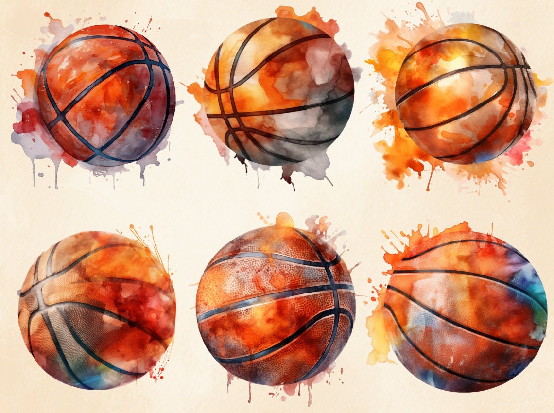 16 PNG Watercolor Basketball Clipart, Ball Clipart, Sports Clip Art ...