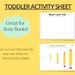 Size Sorting Worksheet, Tall and Short Worksheet, Busy Book Printable ...