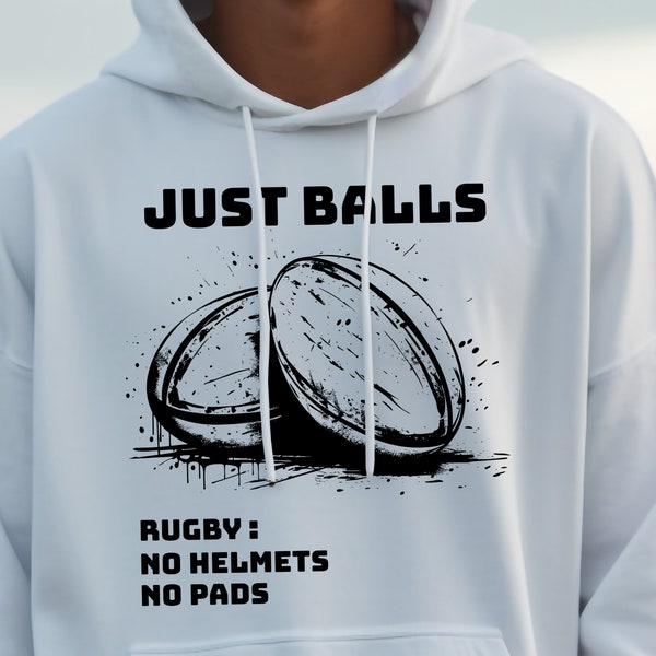 Rugby No Helmets No Pads Just Balls. Rugby world cup 2023 SVG PNG PDF transparent background. Commercial use. Instant Downlaod digital file