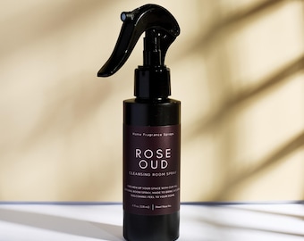 Rose & Oud Room and Linen Spray: Smoky Floral Scent, Non-Toxic
