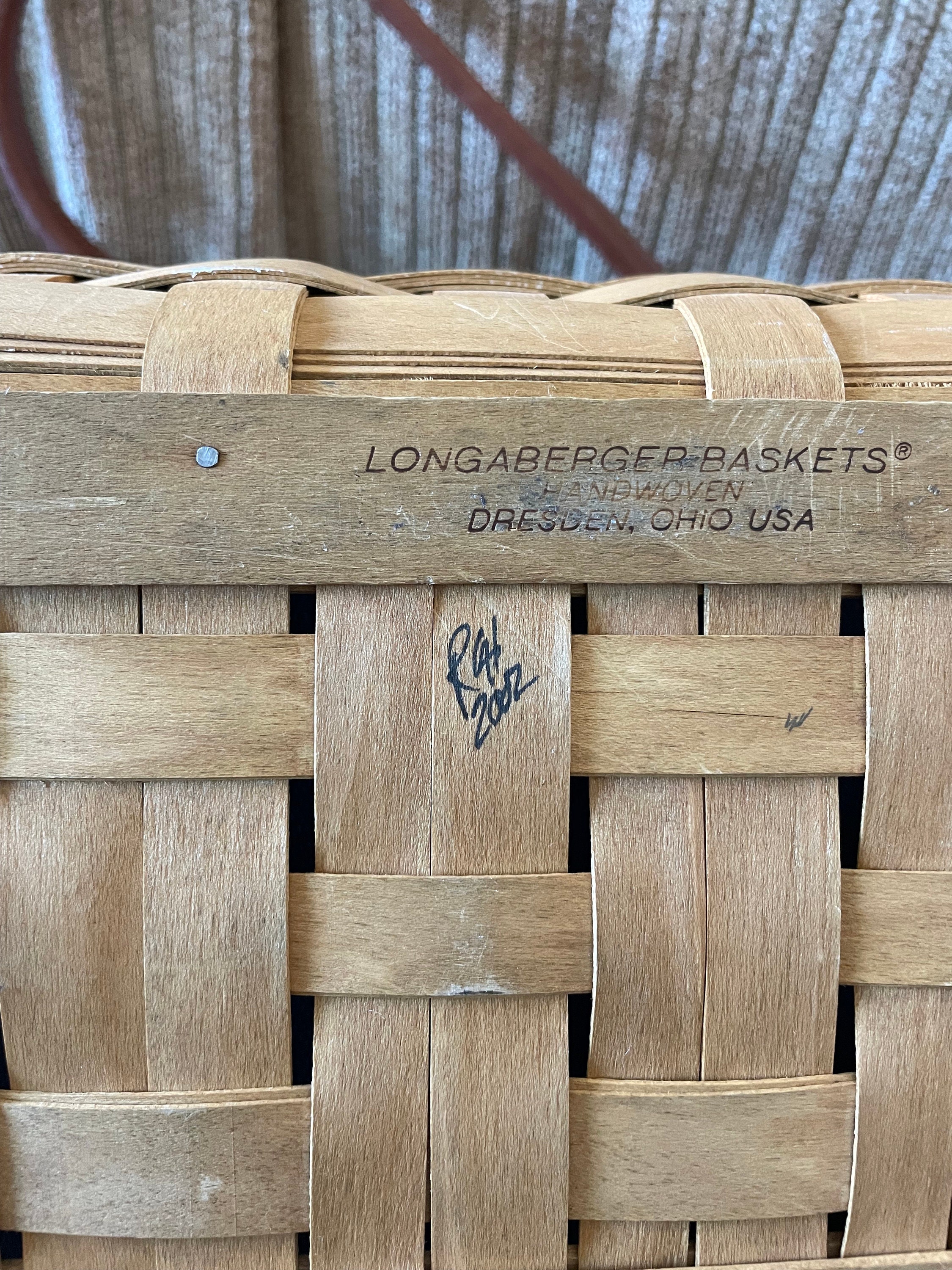 Longaberger Basket, 2002 Good Ol Summertime Large Boardwalk Basket