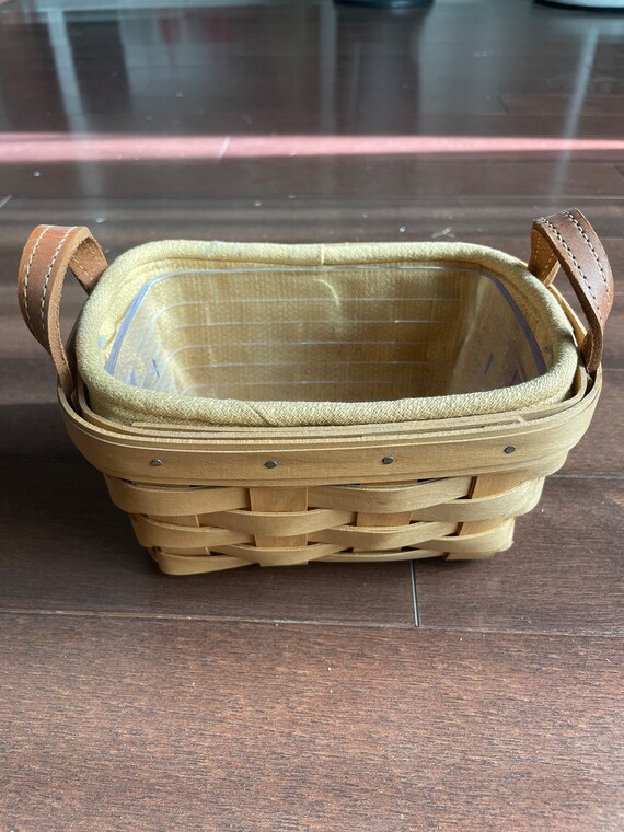 ロンガバーガー / Longaberger バスケット 大 蓋つきかご 中古